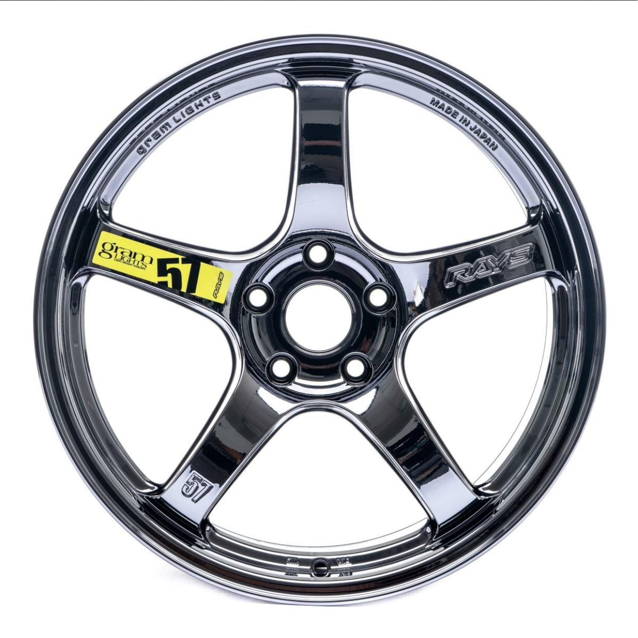 Gram Lights 57CR Limited 17x9.0 +12 5x114.3 RAYS Black Metal Coat Wheel