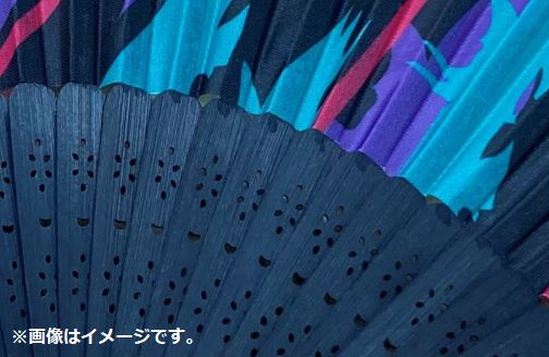 HKS Japanese Folding Hand Fan - Oil Color