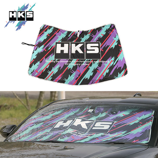 HKS Car Windshield Sunshade Oil Color - Size M