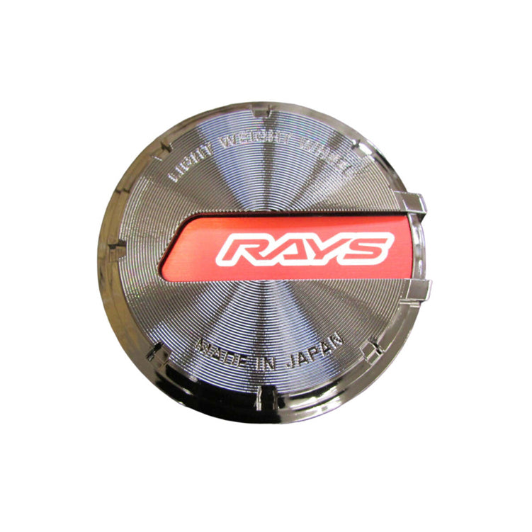 Gram Lights Rays GL Center Cap - Black-Chrome/Red (57DR / 57CR)