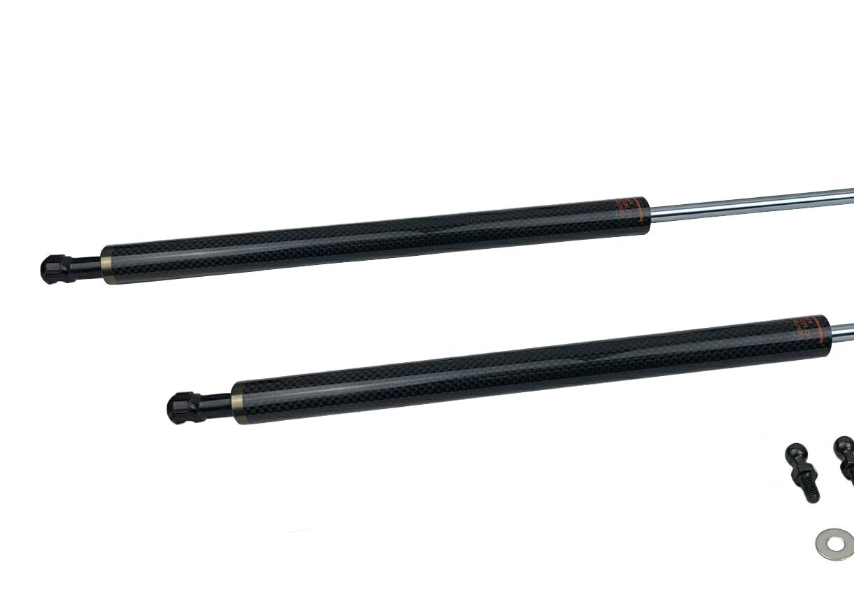 P2M 95-98 S14 240SX Engine Hood Strut Damper - Carbon Series