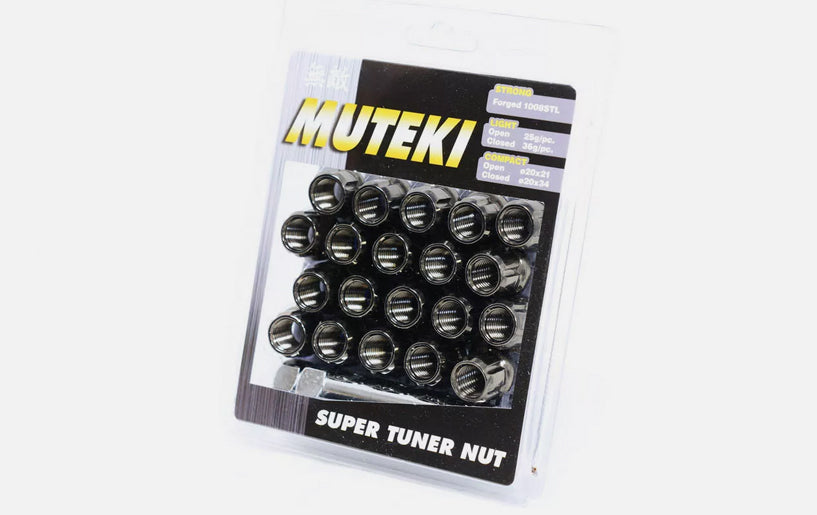 Wheel Mate Muteki Open End Lug Nuts - Titanium 12x1.25