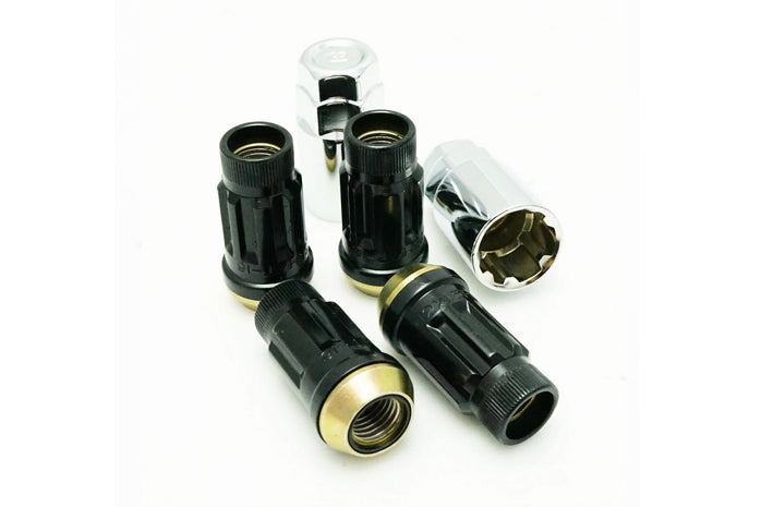 Wheel Mate Muteki SR45R Lug Nut 4PCS Lock Set 12x1.25 - Black