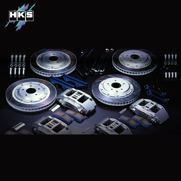 HKS Nissan Skyline GTR R34 Racing6 370mm x 32mm Front + Racing4 332 x 30 Rear Brake System