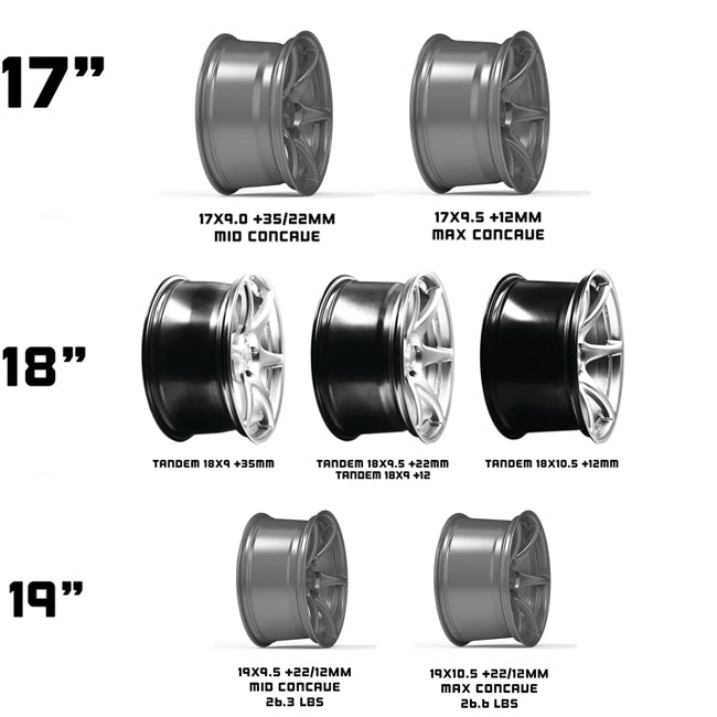 Kansei K11B Tandem 17x9.5in / 5X114.3 BP / 12mm Offset / 73.1mm Bore - Textured Bronze