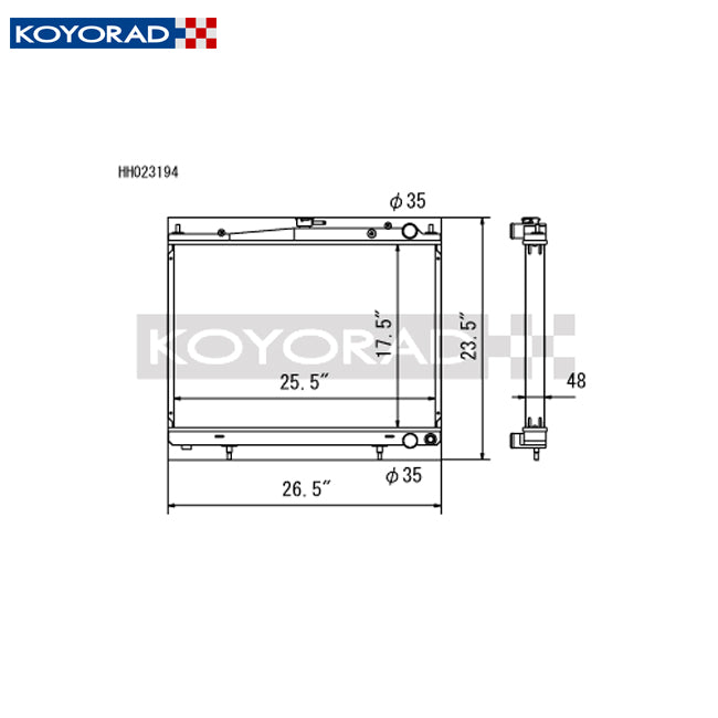 Koyo Racing Radiator 00-02 Nissan Skyline GTR R34 Turbo RB26DETT