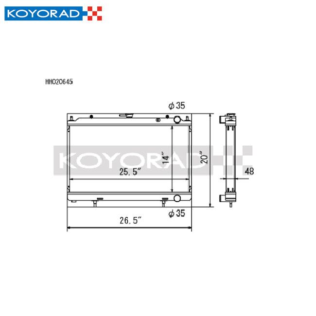 Koyo Racing Radiator 95-98 Nissan 240SX S14 KA24DE (MT)