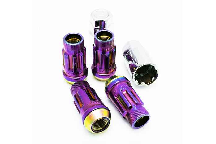 Wheel Mate Mutkei SR45R Lug Nut 4PCS Lock Set 12x1.25 - Burned Titanium