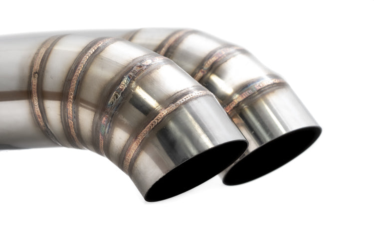 Megan 3in Universal Dual Blast Pipes Exhaust Tip - Turn Down