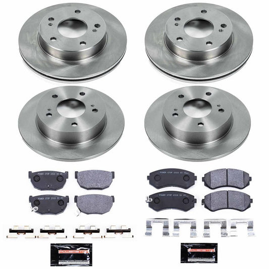 Power Stop 94-96 240SX Track Day SPEC Brake Kit - Front & Rear 5 Lug