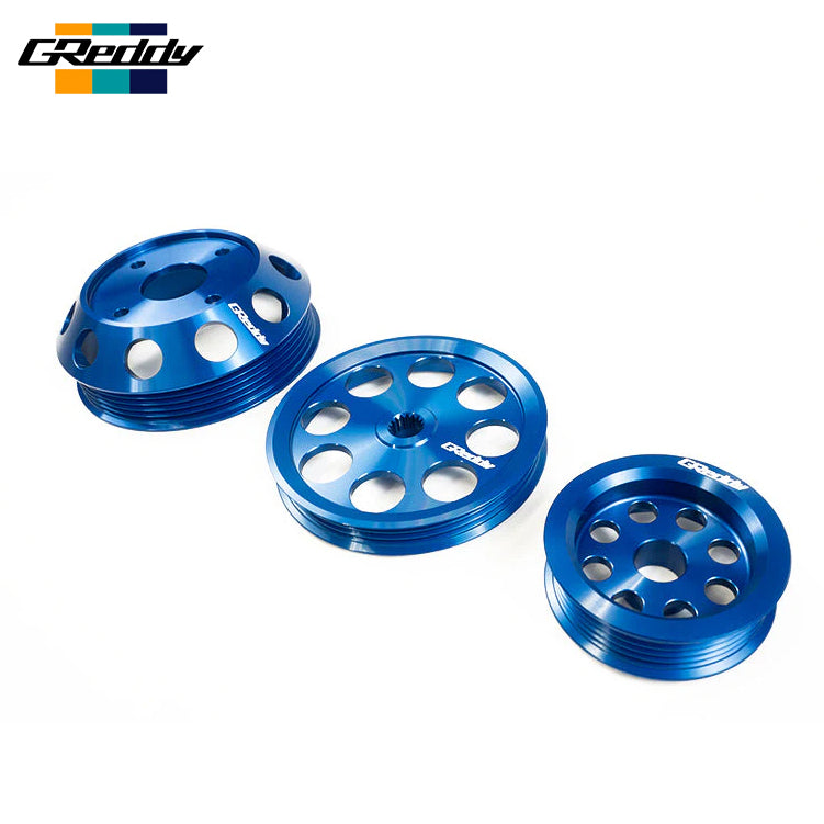 GReddy Aluminum Wat/PS/Alt Pulley Kit - Nissan S14 S15 SR20DE / SR20DET