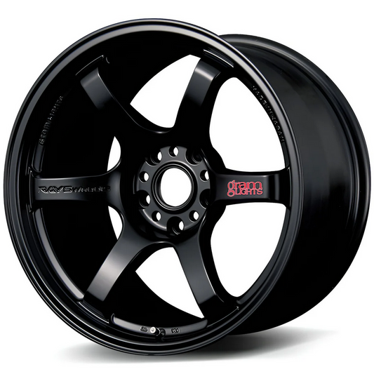 Gram Lights 57DR 17x9 +12 - 5x114.3 Semi Gloss Black Wheel