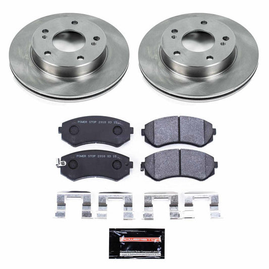 Power Stop 94-96 240SX Track Day SPEC Brake Kit - Front 5 Lug
