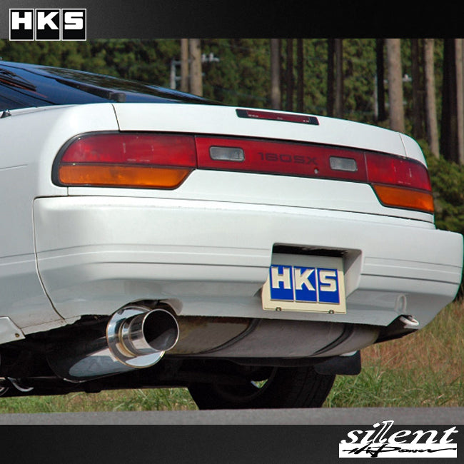 HKS Hi-Power Silent Catback Exhaust Muffler - S13 KA24/SR20