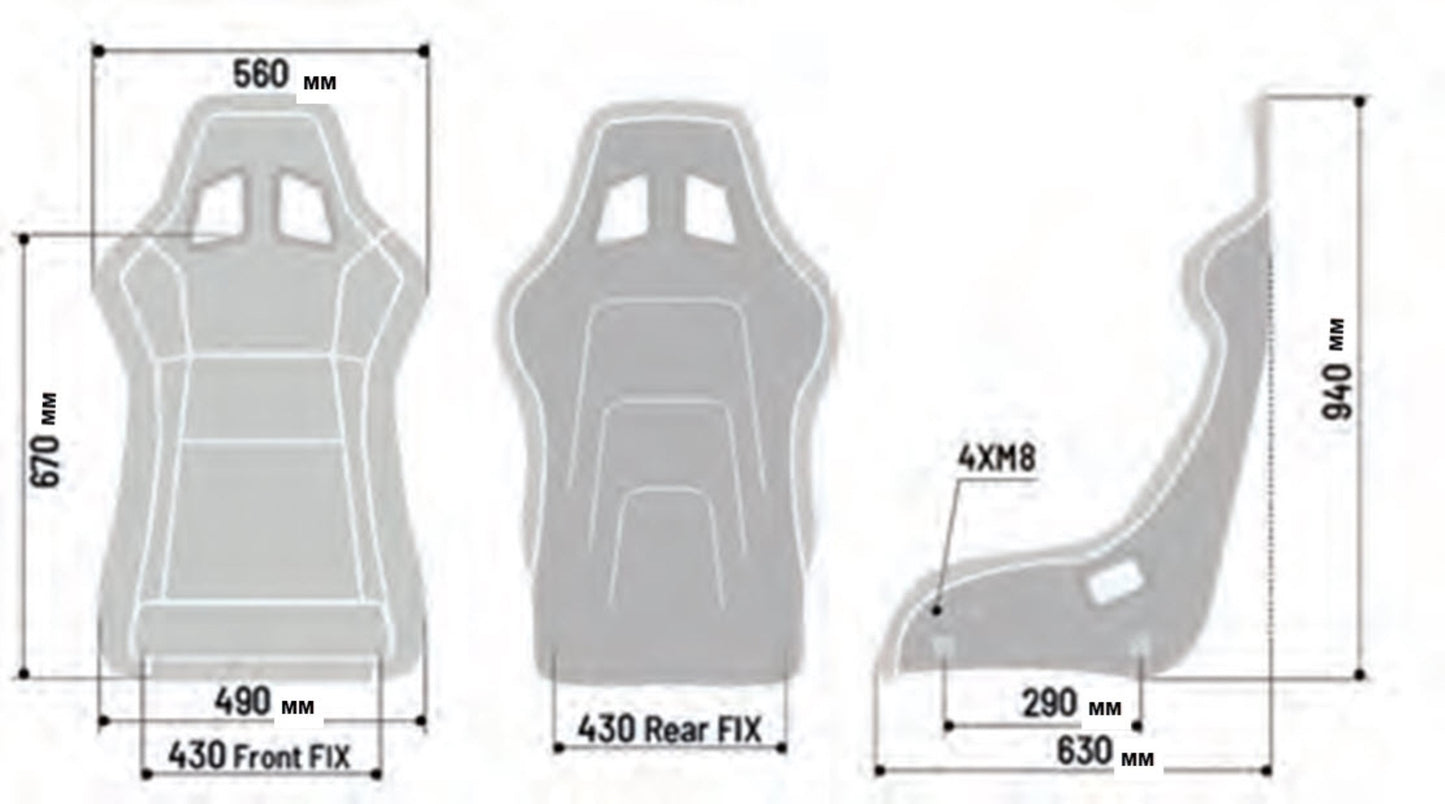Sparco QRT-K Kevlar FIA Racing Bucket Seat 13lbs - Black