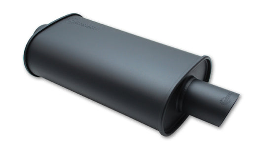 Vibrant StreetPower Oval Muffler with Single 3in Outlet - 2.5in inlet I.D.