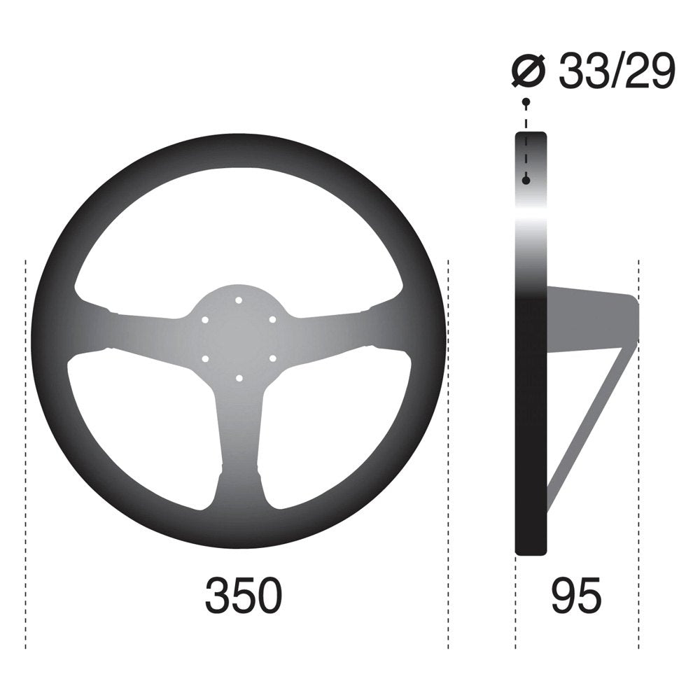 Sparco R325 Racing Steering Wheel - 350mm Suede
