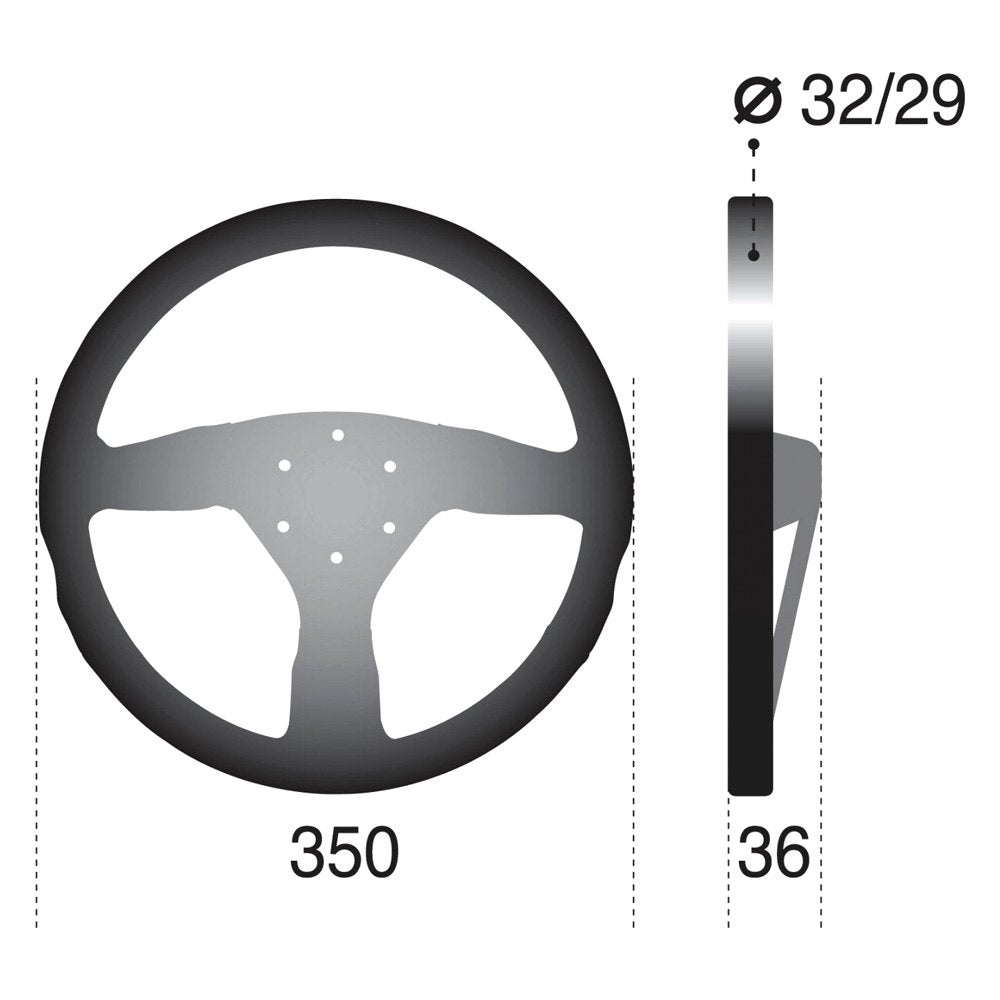 Sparco R375 Racing Steering Wheel - 350mm Suede