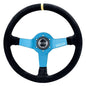 Sparco L550 Monza Steering Wheel - 350mm Suede Black / Blue