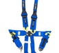 NRG FIA 6 point 3in Seat Belt - Rotary CamLock Harness - Blue