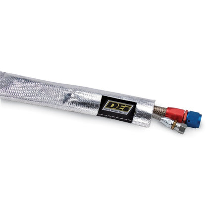 DEI Heat Sheath 1in x 3ft - Aluminized Sleeve - Sewn Edge