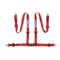 Sparco 4pt Seat Belt Harness 2in - Snap-in - Red