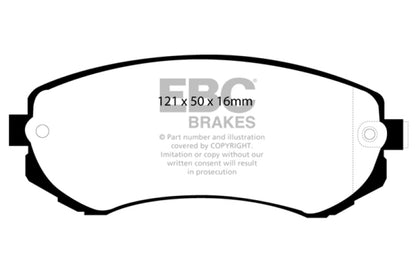 EBC Redstuff 240sx S13 / S14 (89-96) Front Brake Pads - Stock Calipers (No/ABS)
