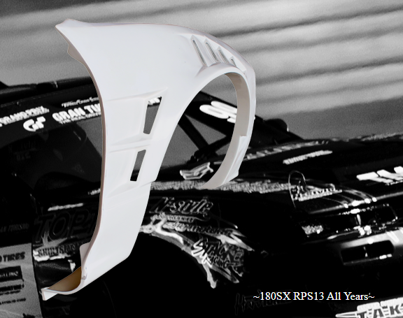 Origin Nissan 180sx Front Fenders +55mm Sameera Vent - PAIR
