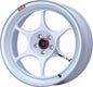Enkei PF06 17x9.5 +22 5x114.3 - White Machined Wheel