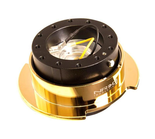 NRG Quick Release Gen 2.5 - Black Body / Chrome Gold Ring