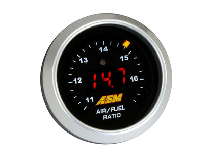 AEM Classic Digital O2 Wideband UEGO Air Fuel Ratio Sensor Gauge Full Kit