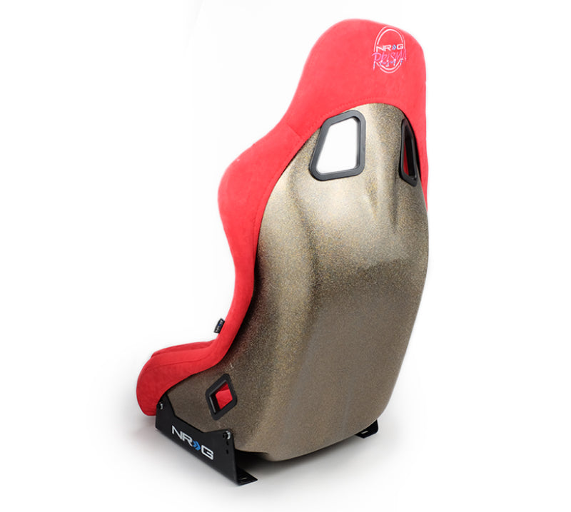 NRG FRP Bucket Seat ULTRA Edition Red Alcantara - Medium & Large