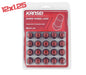 Kansei 12X1.25 Red Spline Acorn (20Pc Kit)