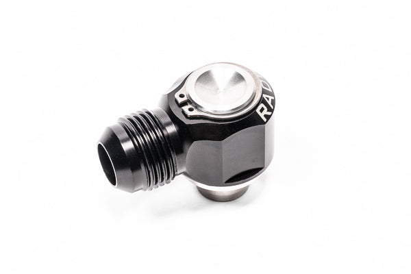 Radium RB20DET / RB25DET 10AN Male Press-In Valve Cover Fitting - Intake / Exhaust