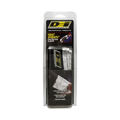 DEI Heat Sheath 3/4in x 3ft - Aluminized Sleeve - Sewn Edge
