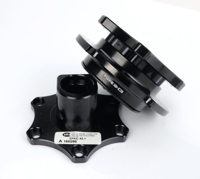 NRG Quick Release SFI Spec - Black / Black Ring