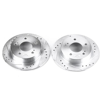 Power Stop 94-98 240SX Extreme Performance Drilled & Slotted Rotors - Pair 5 Lug