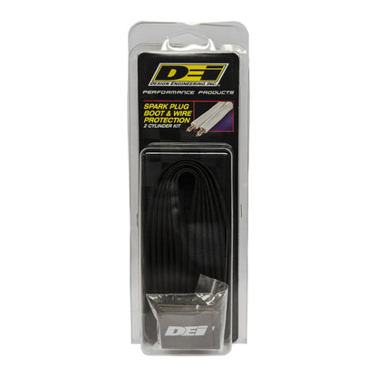 DEI Protect-A-Wire Spark Plug Wire Protector Kit - 2 Pack - Black