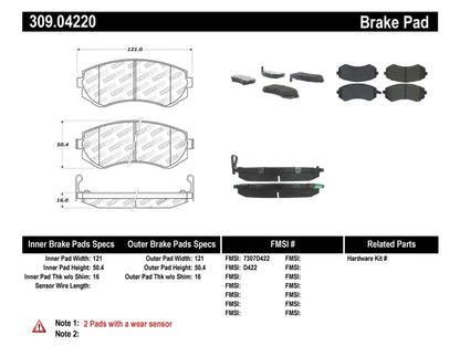 StopTech Performance 89-06/96 Nissan 240SX Brake Pads - Front
