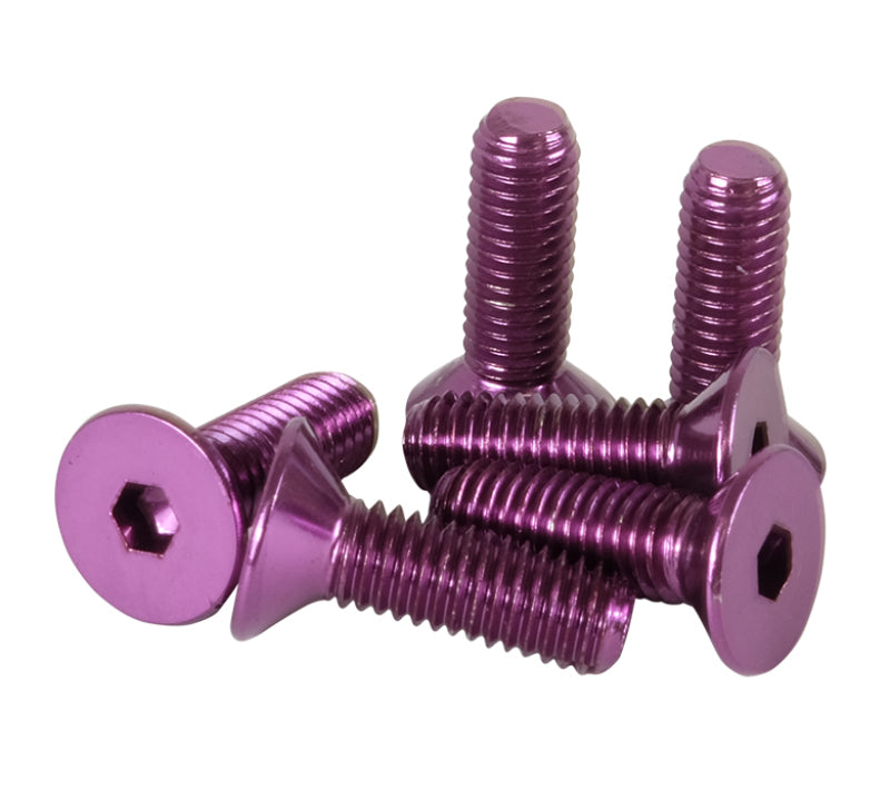 NRG Steering Wheel Screw Kit - Flat / Purple