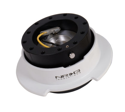 NRG Quick Release Gen 2.5 - Black / White Ring w/Finger Grooves