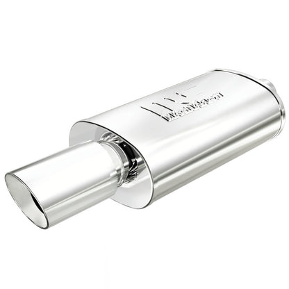 MagnaFlow Street Exhaust Muffler Chrome SS - 14X5X8 - 2.25 inlet / 4 Tip