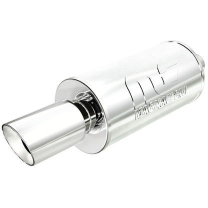 MagnaFlow Street Exhaust Muffler Chrome SS - 14X7X7 - 2.25 inlet / 4 Tip