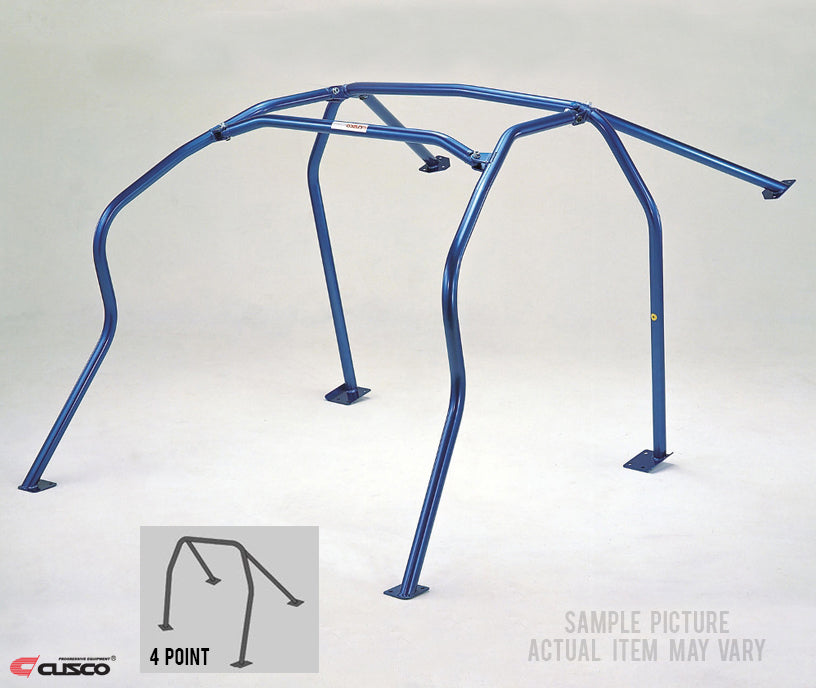 Cusco Roll Cage 4pt Chromoly Blue - 240sx S13 Coupe Non-Sunroof