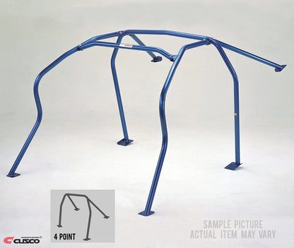 Cusco Roll Cage 4pt Chromoly Blue - 240sx S14 Non-Sunroof