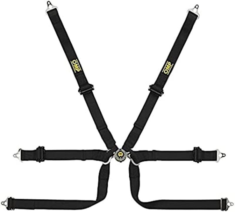 OMP Safety Harness Tecnica Prototype FIA Seat Belt Pull Up - 2in Black