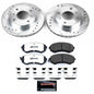 Power Stop 89-96 240SX Z26 Street Warrior Drilled & Slotted Brake Kit - Front 4 Lug