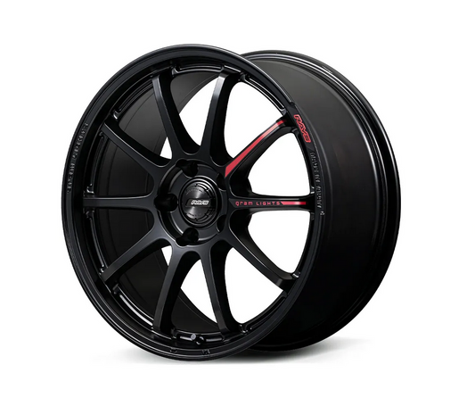 Gram Lights 57NR LIMITED II 18x9.5 +45 5x114.3 Semigloss Black Wheel