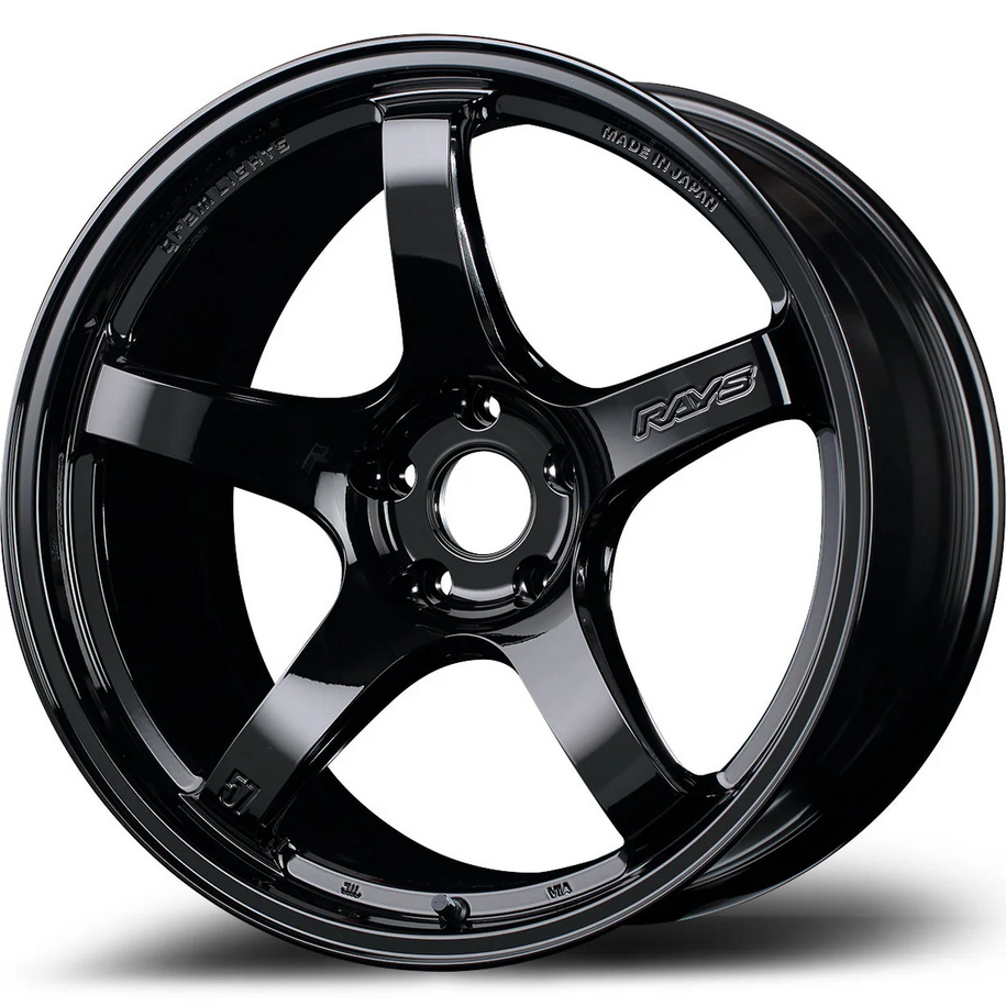 Gram Lights 57CR 19x8.5 +35 - 5x114.3 Glossy Black Wheel
