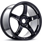 Gram Lights 57CR 18x8.5 +50 - 5x114.3 Glossy Black Wheel